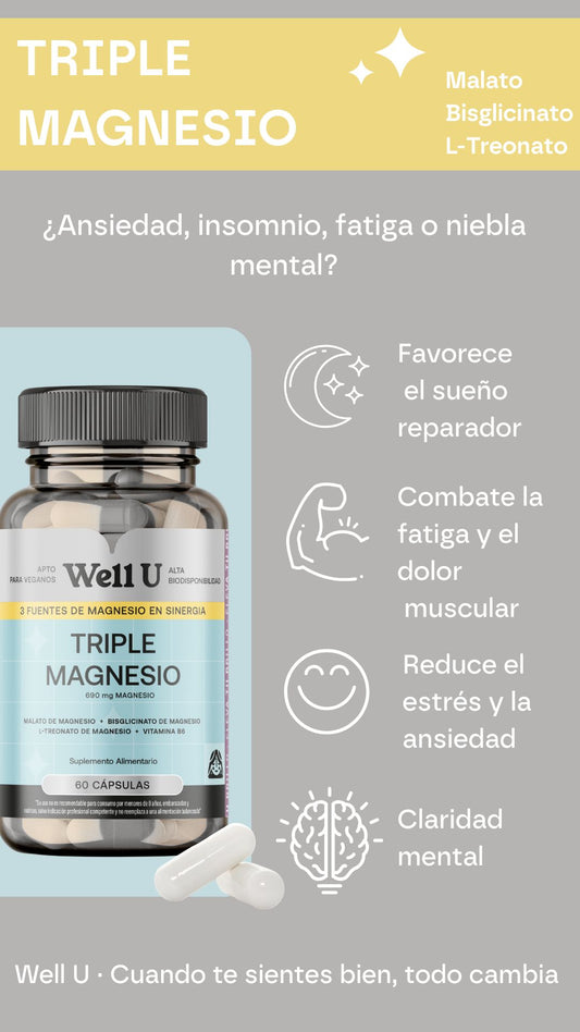 CÁPSULAS - TRIPLE MAGNESIO 690 mg