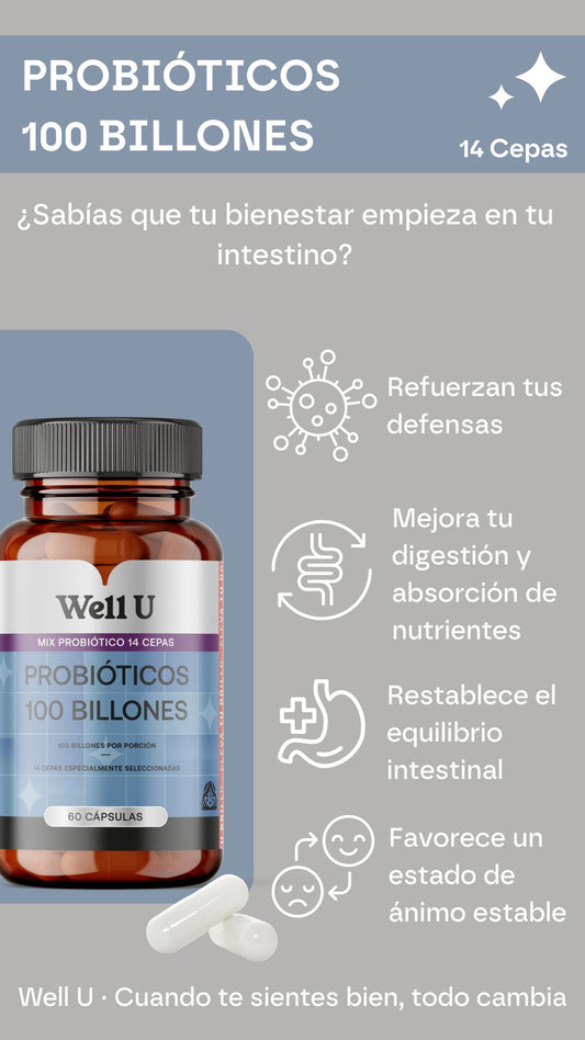 CÁPSULAS - PROBIÓTICOS 100 BILLONES