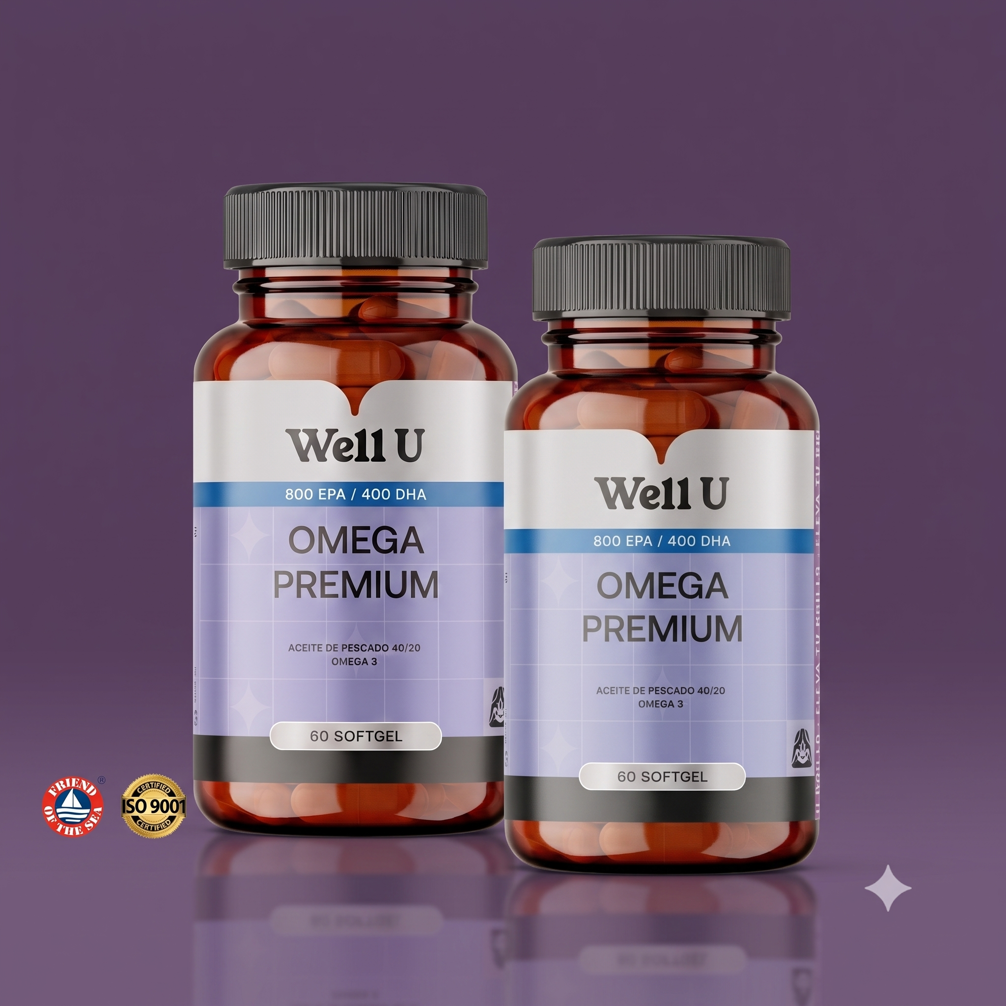 CÁPSULAS - PACK OMEGA PREMIUM PARA 2 MESES