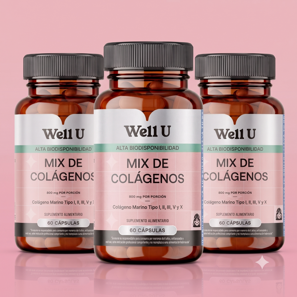 CÁPSULAS - PACK MIX DE COLÁGENOS HIDROLIZADOS PARA 3 MESES