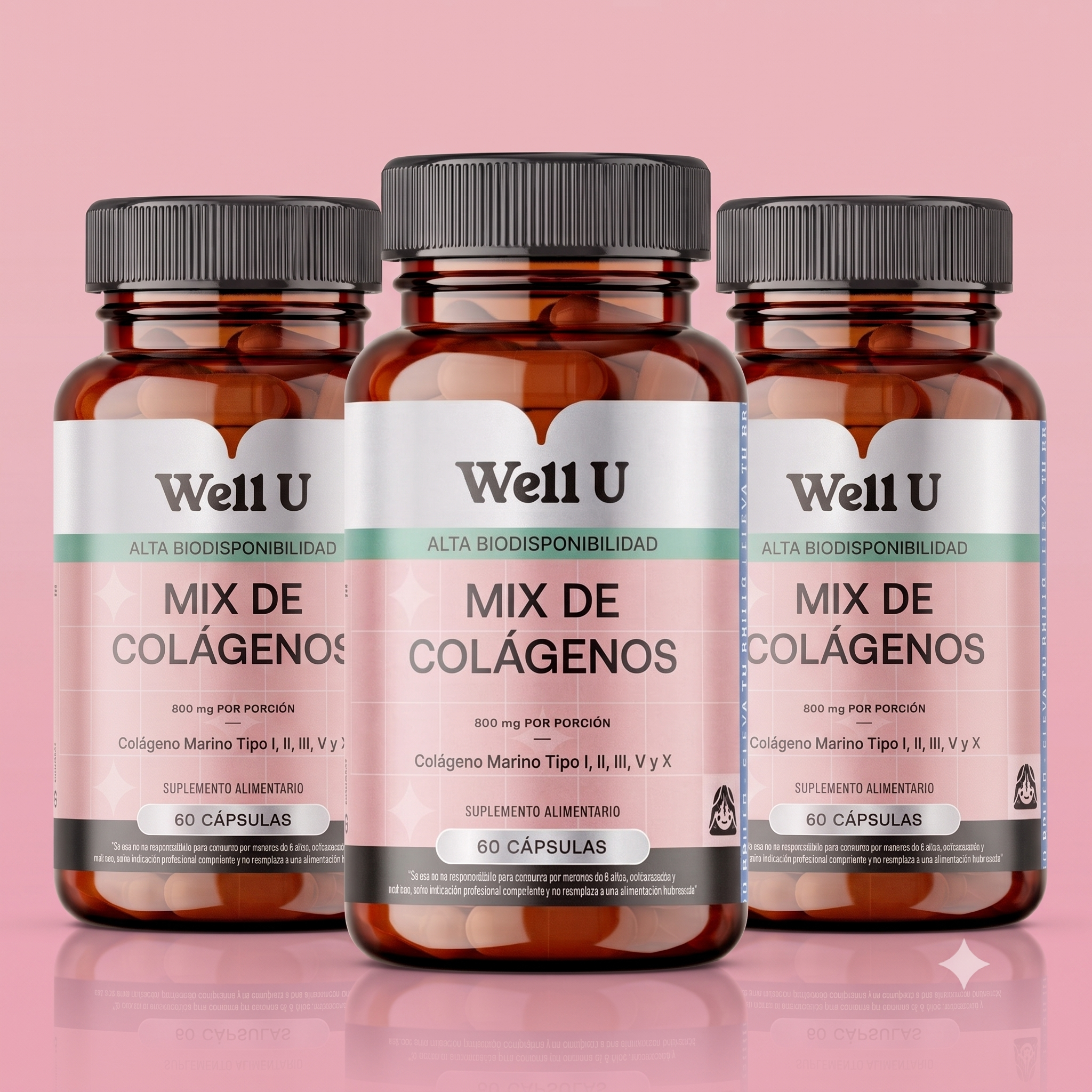 CÁPSULAS - PACK MIX DE COLÁGENOS HIDROLIZADOS PARA 3 MESES
