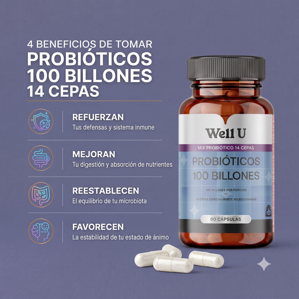 CÁPSULAS - PACK CLARIDAD Y EQUILIBRIO (MELENA DE LEÓN + PROBIÓTICOS 100 BILLONES)